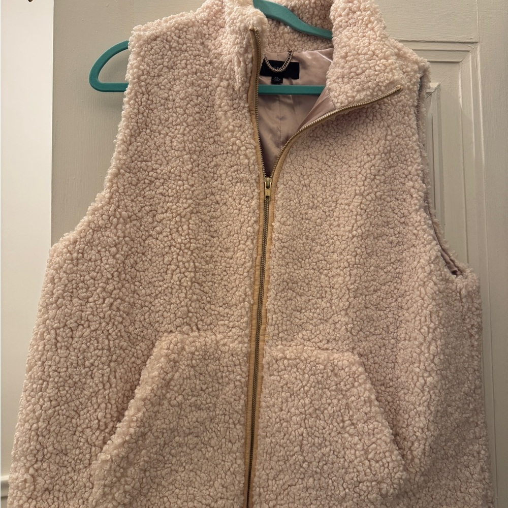 J.Crew Cozy Sherpa Fleece Vest